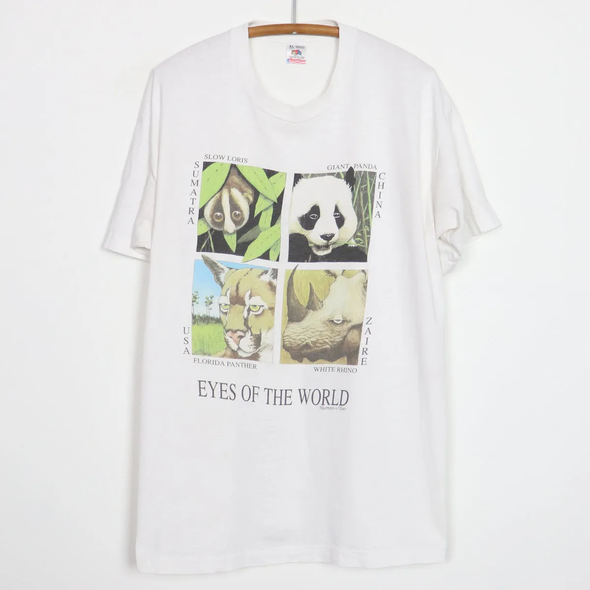 1990s Eyes Of The World Human-I-Tees Shirt