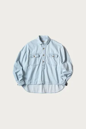 8oz Denim Shirt Anorak - Indigo
