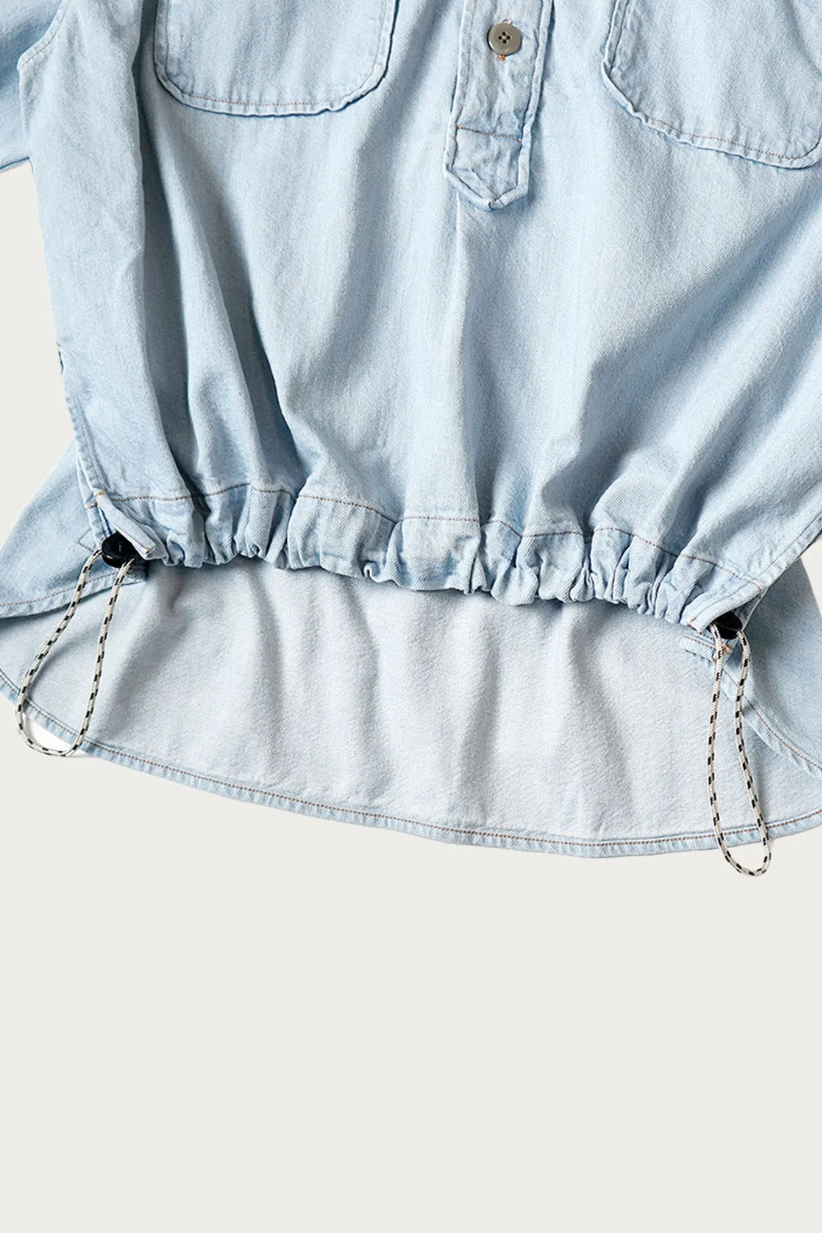 8oz Denim Shirt Anorak - Indigo