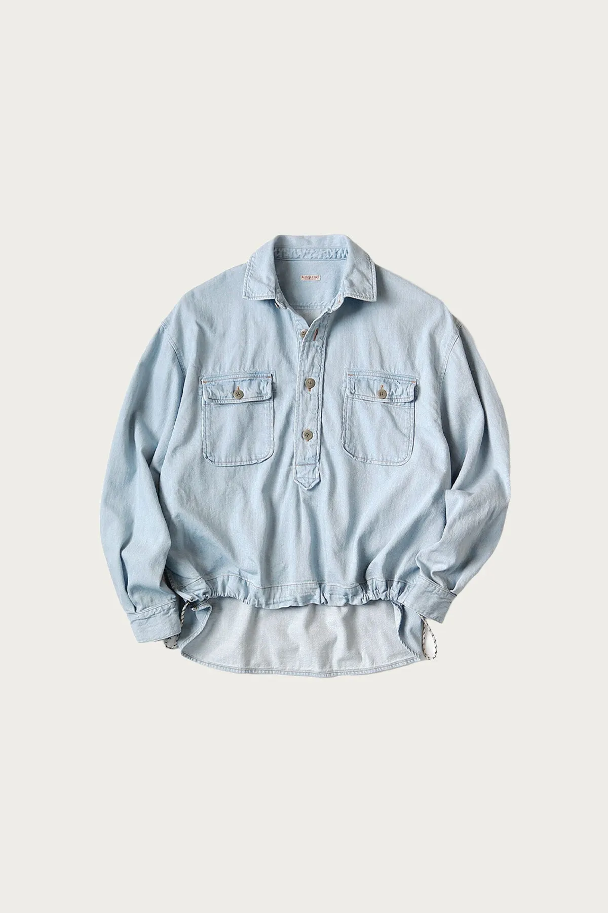 8oz Denim Shirt Anorak - Indigo