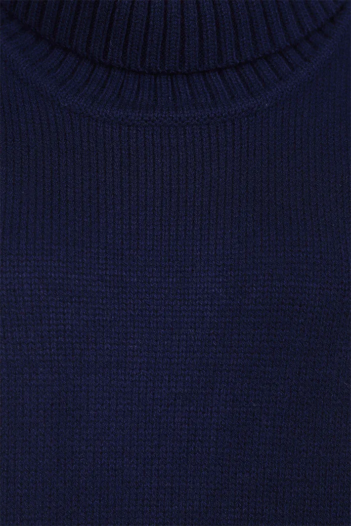 Alice Collins 033A252 Wendy Dark Navy Knitted Polo Tank Top