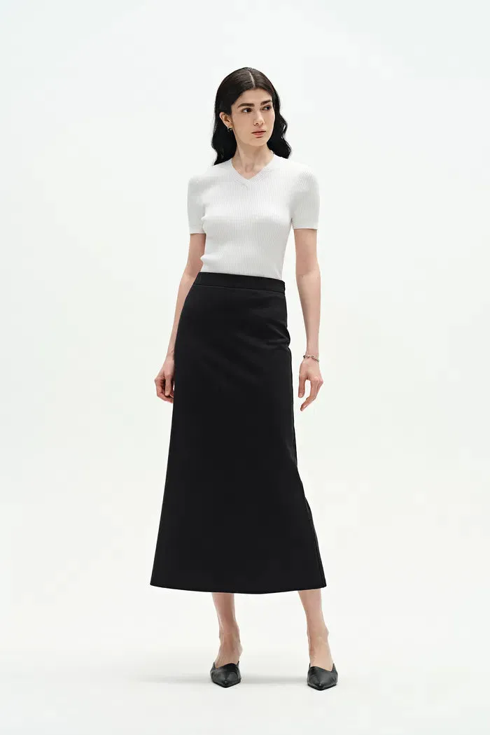 Alina Maxi Skirt in Cotton Blend