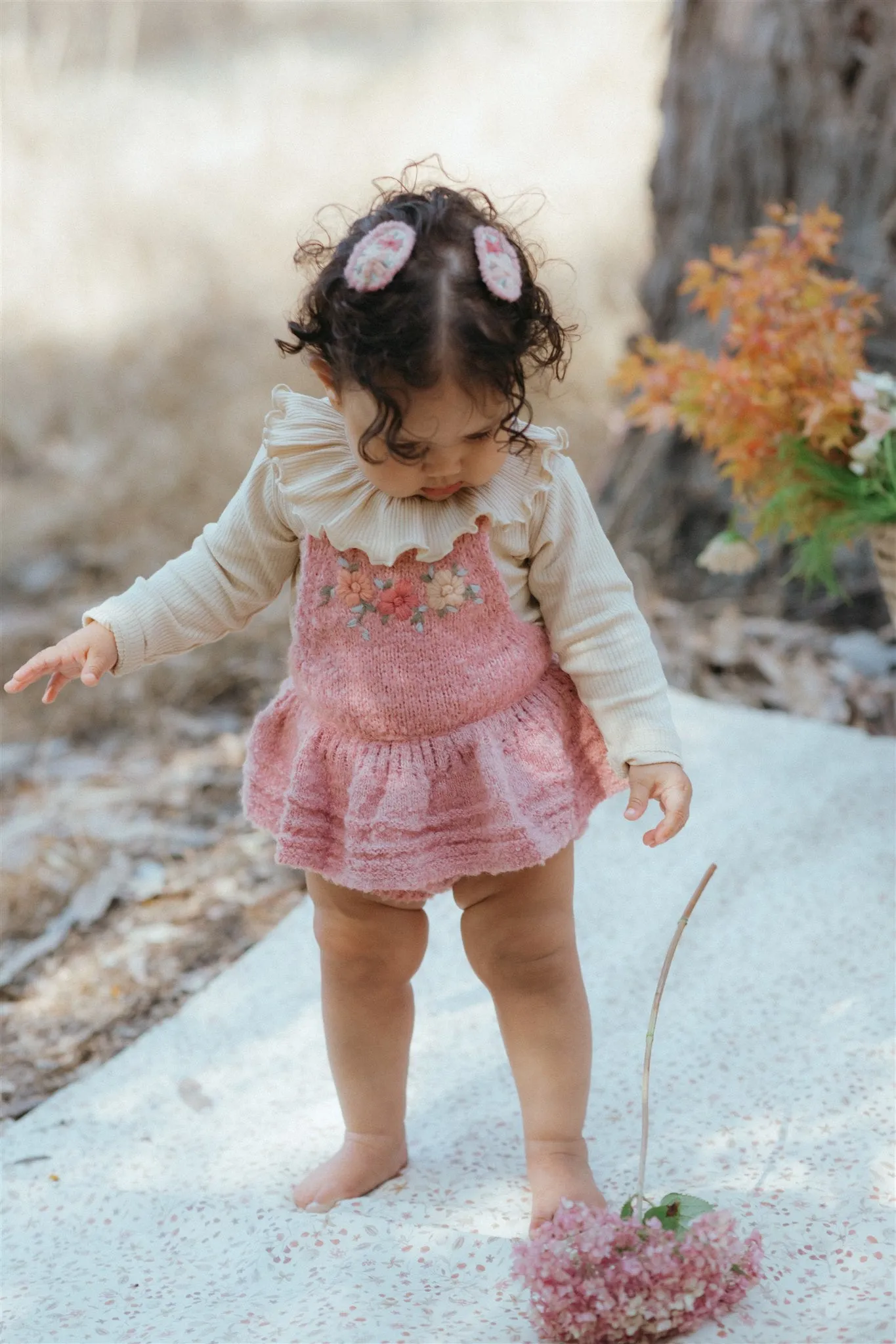 Amelia Romper - Rosewood