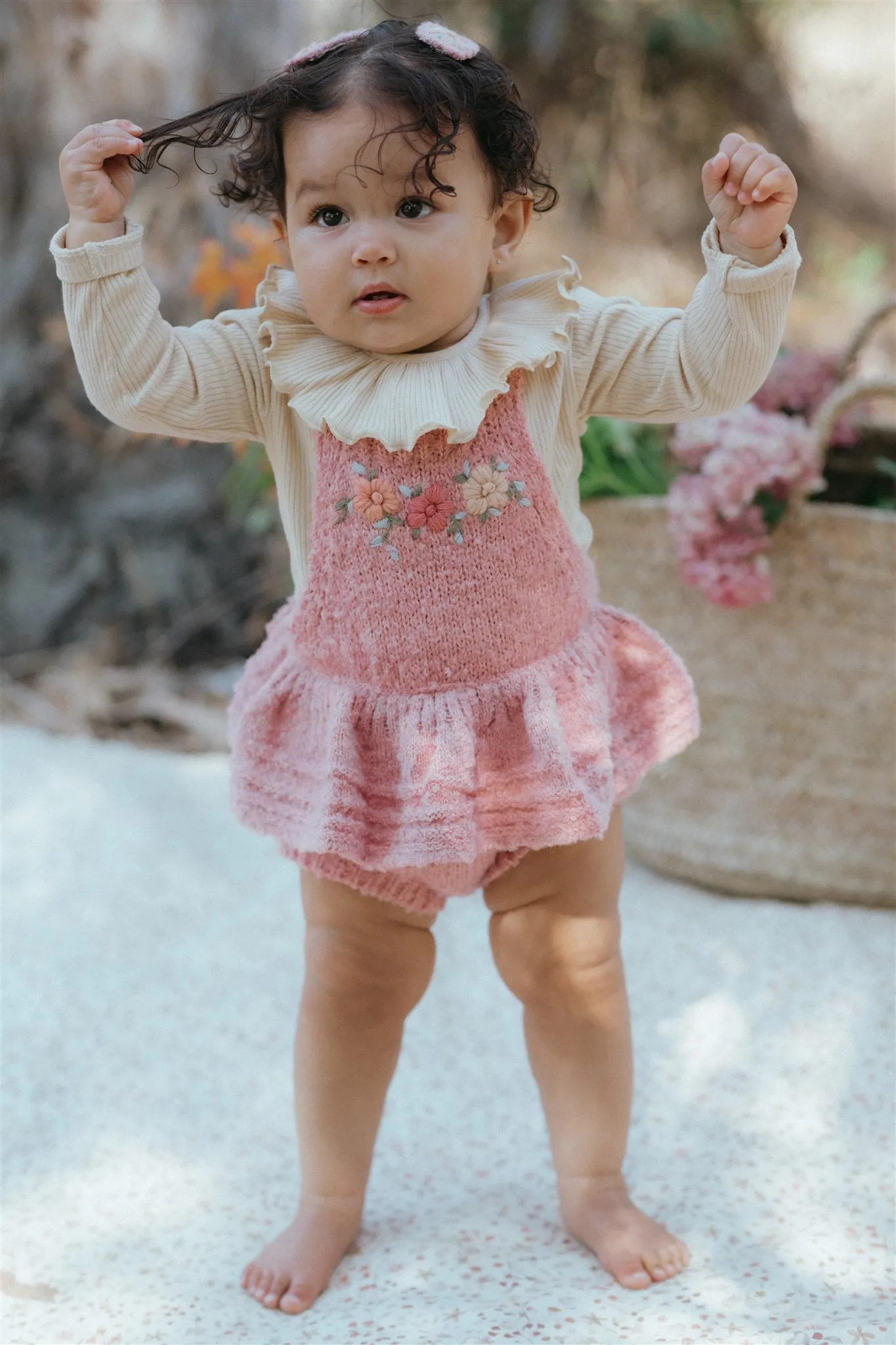 Amelia Romper - Rosewood