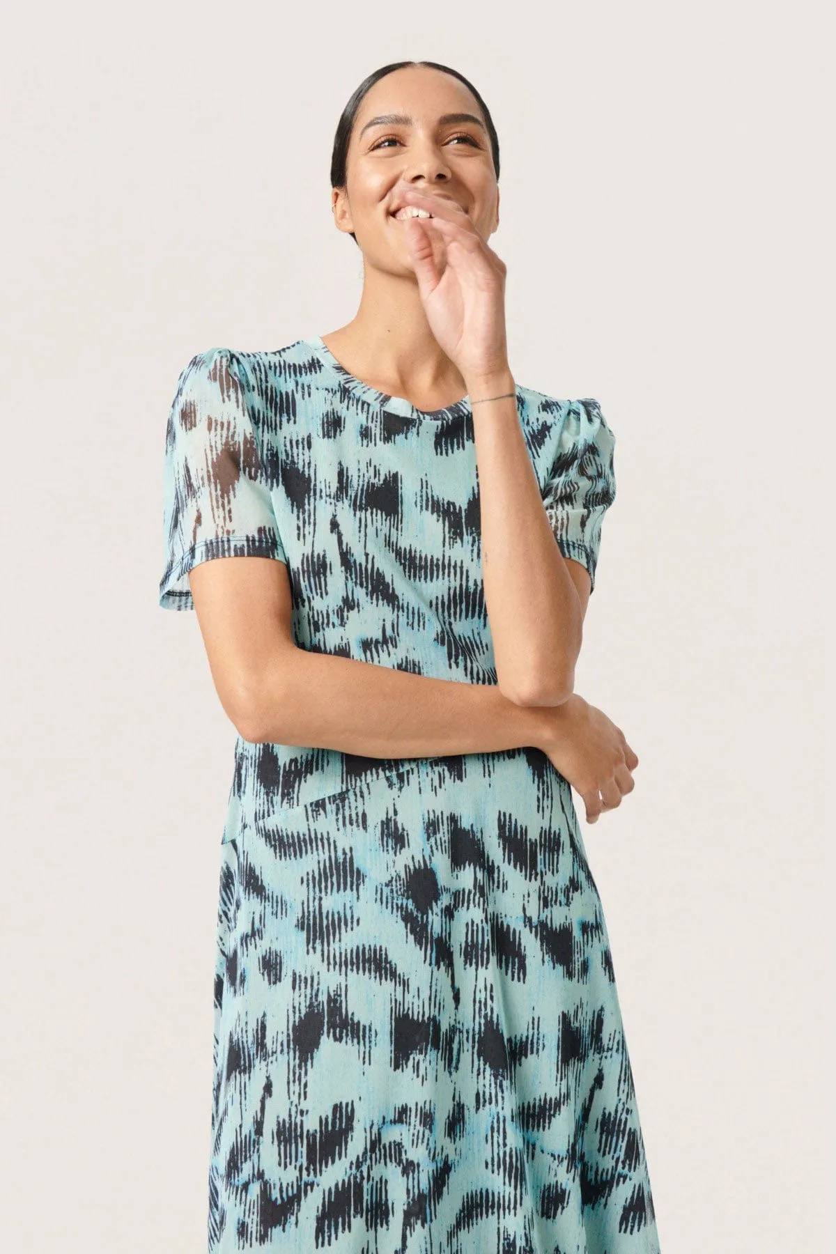 Anaika Maxi Dress - Sea Jet Diffusion Print