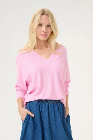 Annemarie V-Neck Pullover - Lilac Sachet