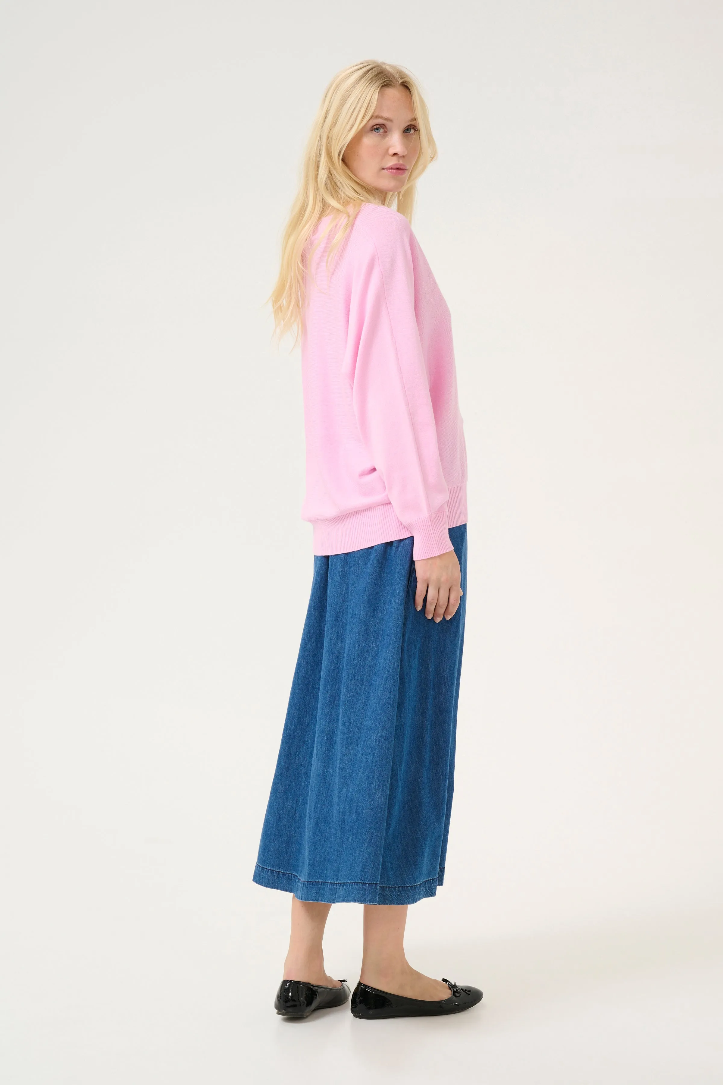 Annemarie V-Neck Pullover - Lilac Sachet
