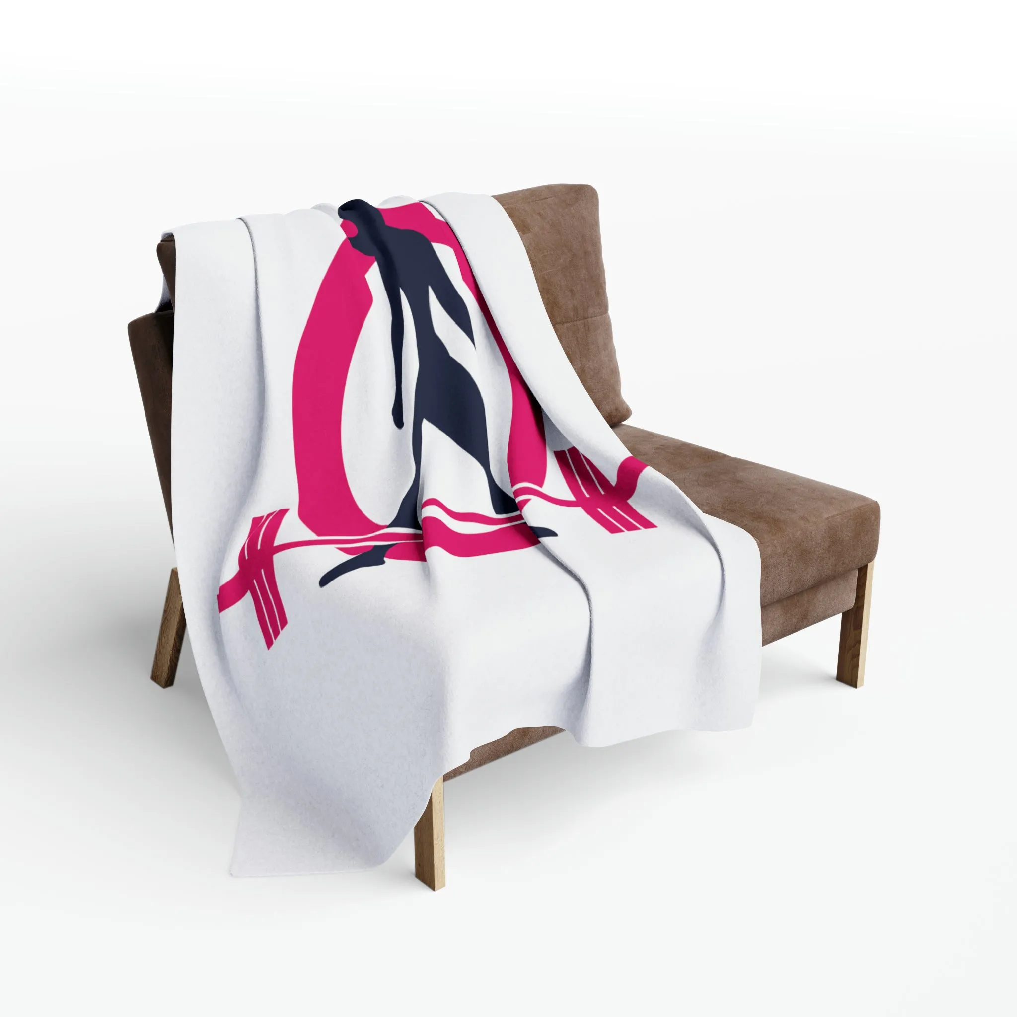 Arctic Fleece Blanket - White Color Logo