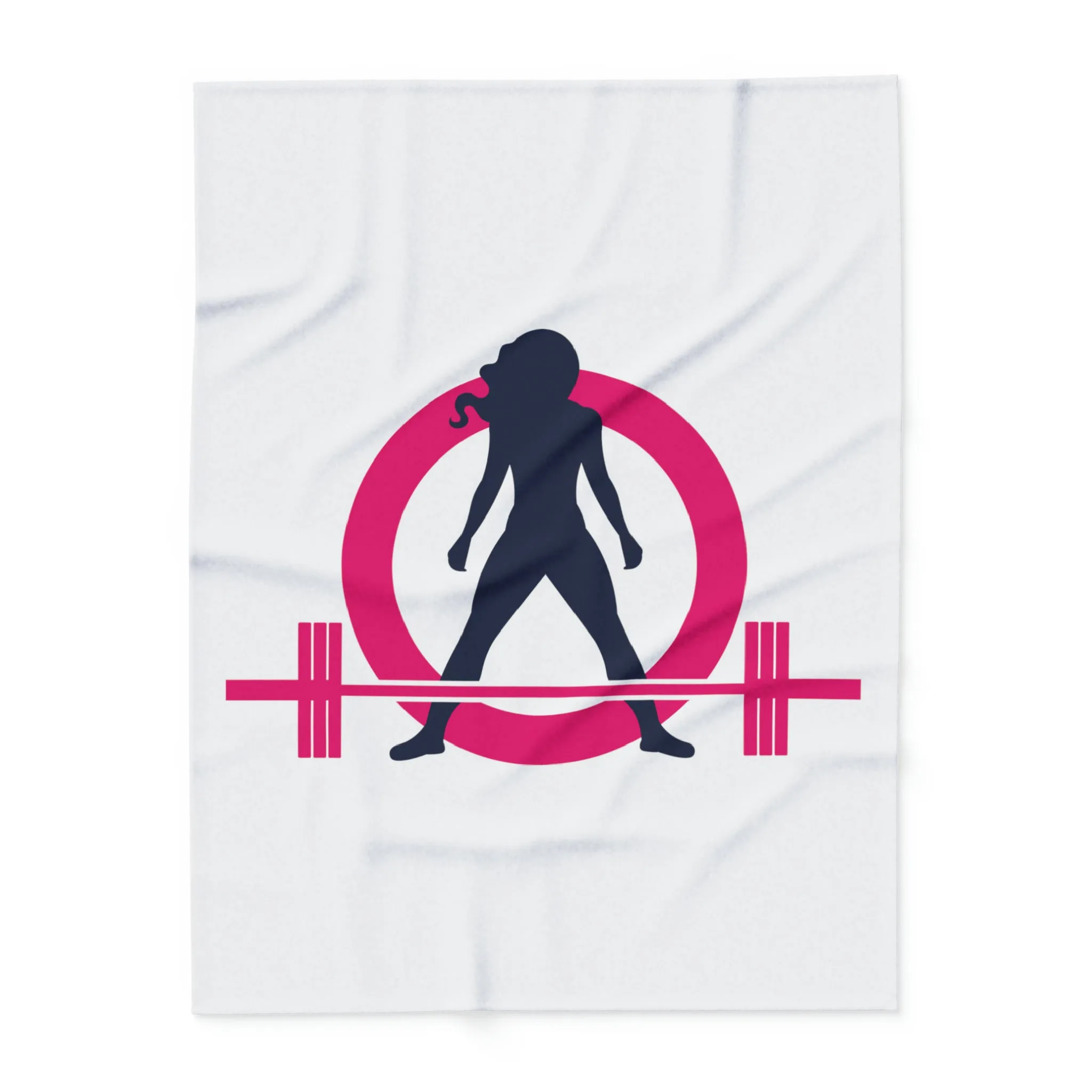 Arctic Fleece Blanket - White Color Logo