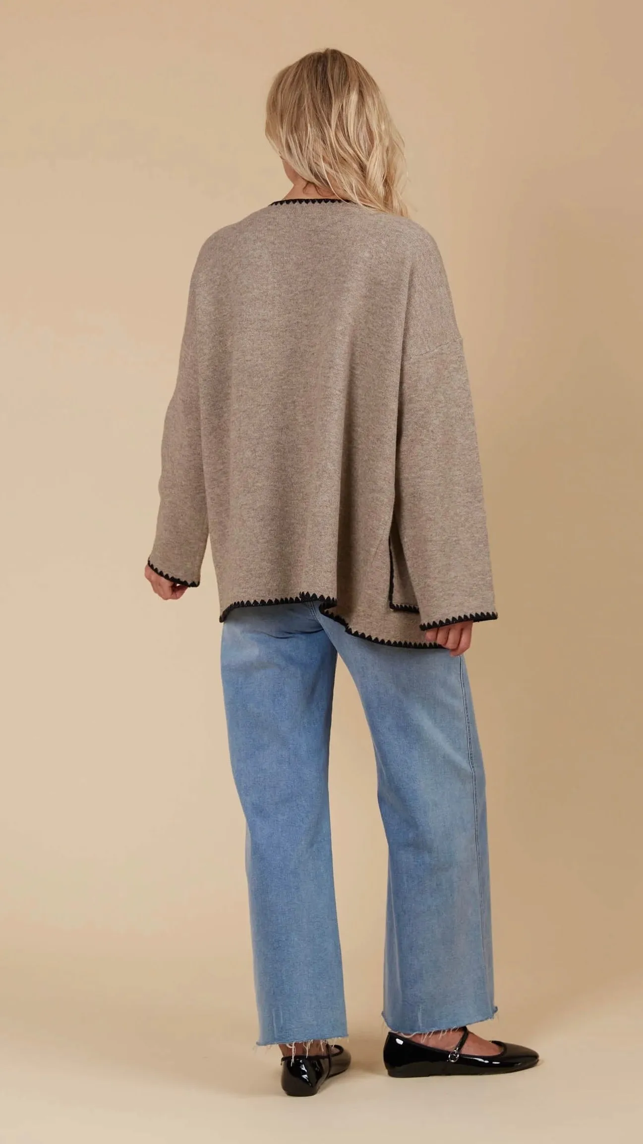 Athena Cardigan Taupe