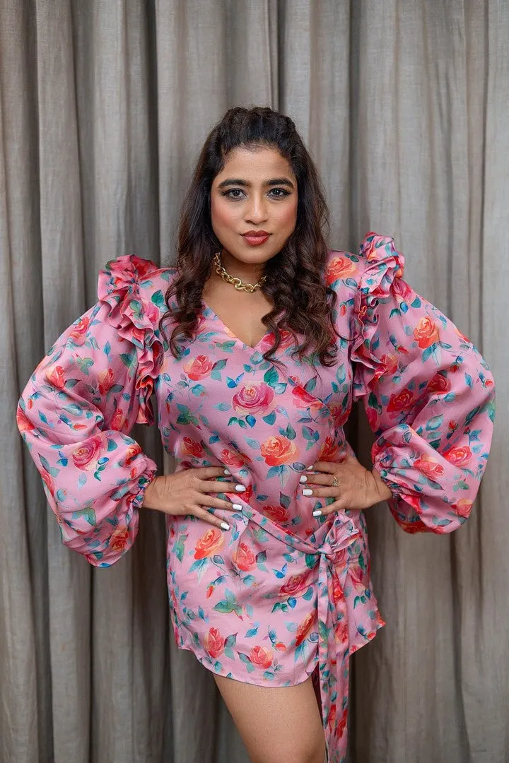 Baby Pink Floral Dress