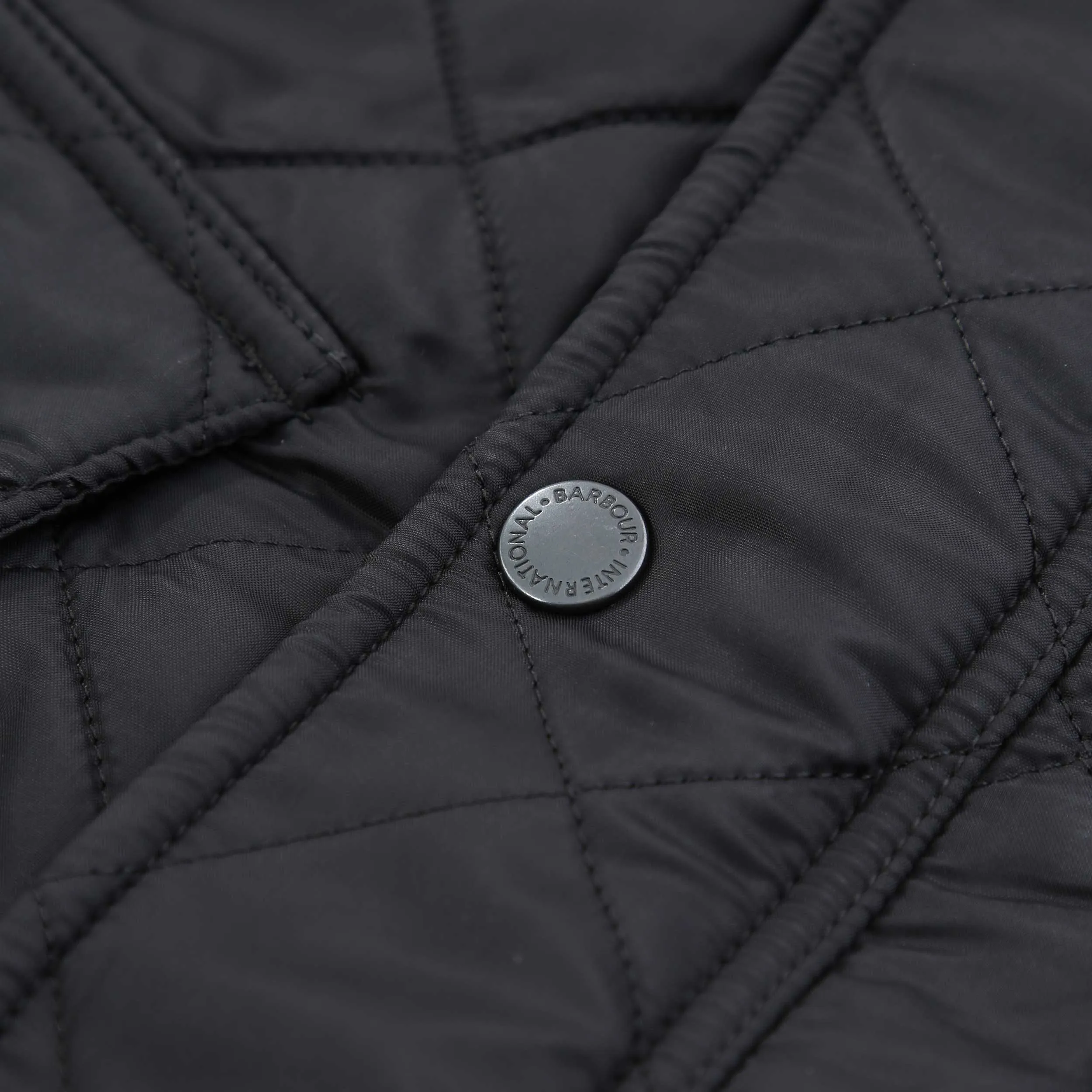Barbour Tourer Ariel Polarquilt Jacket in Black
