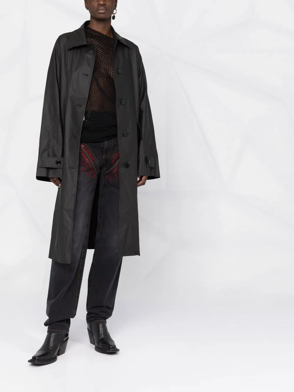 belted trench coat