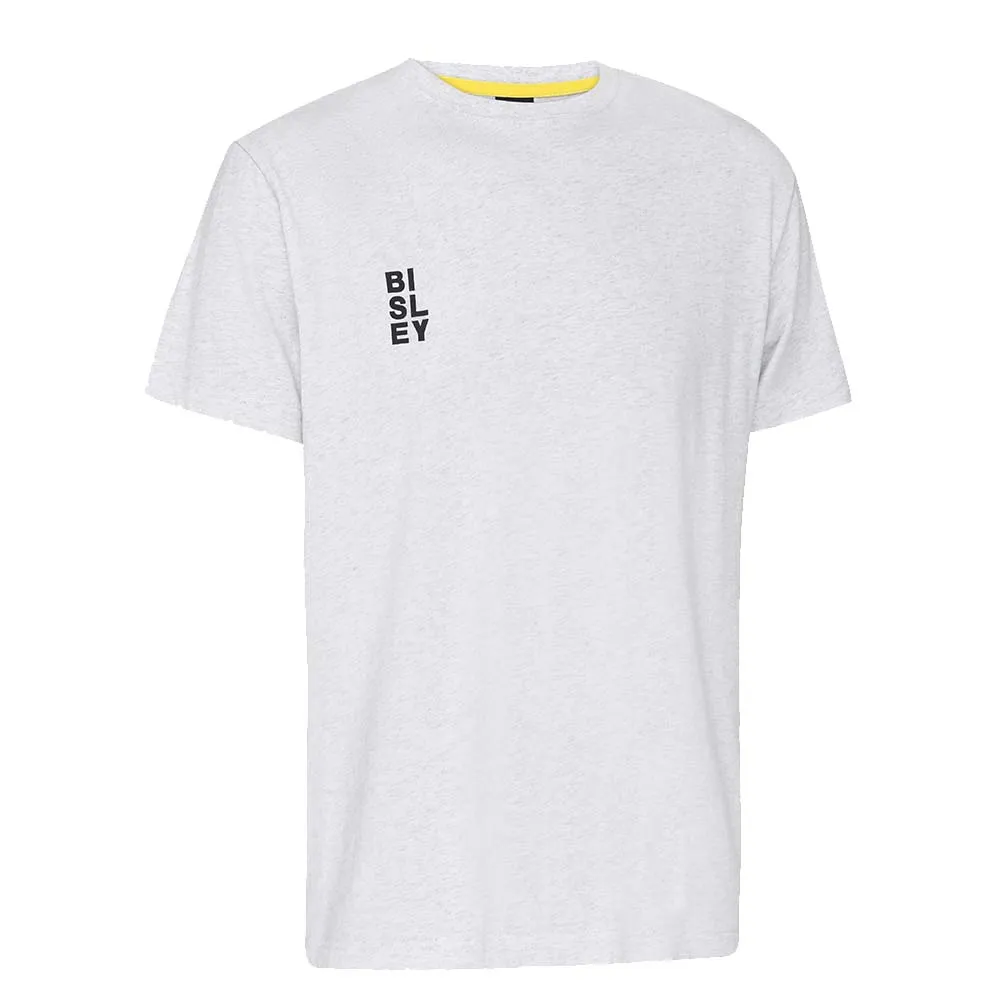 Bisley BKT091 Mens Vertical Logo Tee Short Sleeve Grey Marle