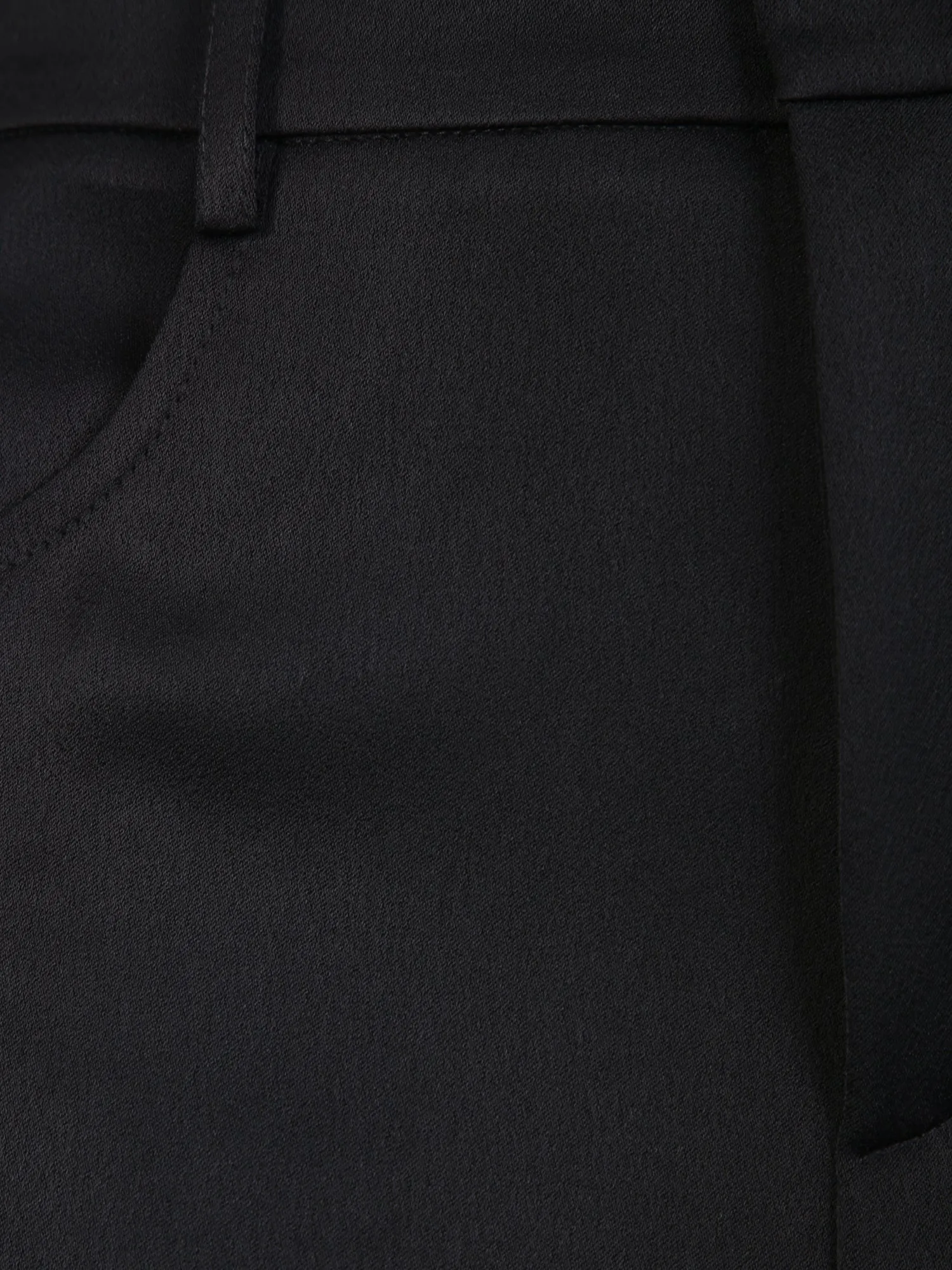 Black straight-leg trousers