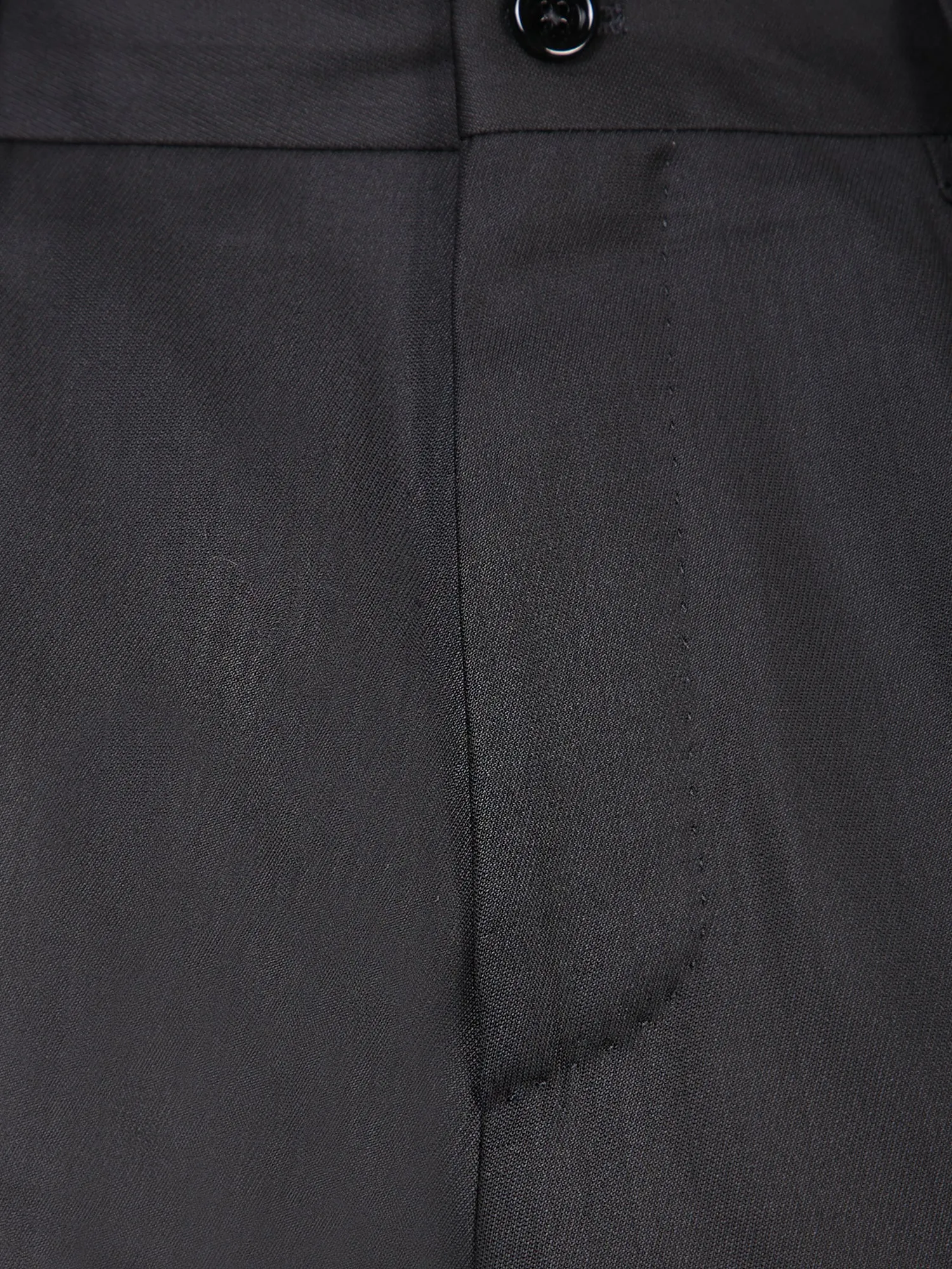 Black Viscose and Wool Trousers