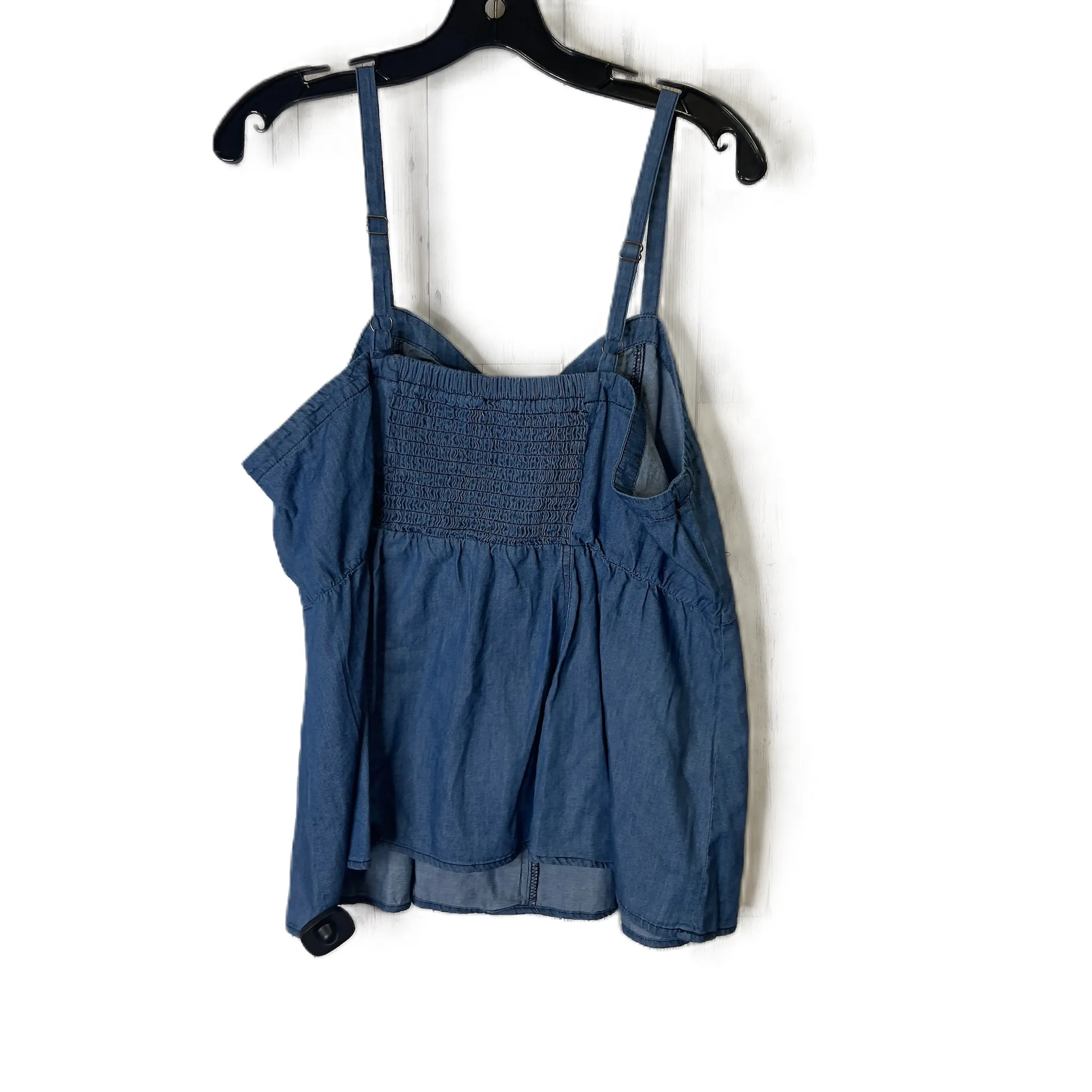 Blue Denim Top Sleeveless By Torrid, Size: M