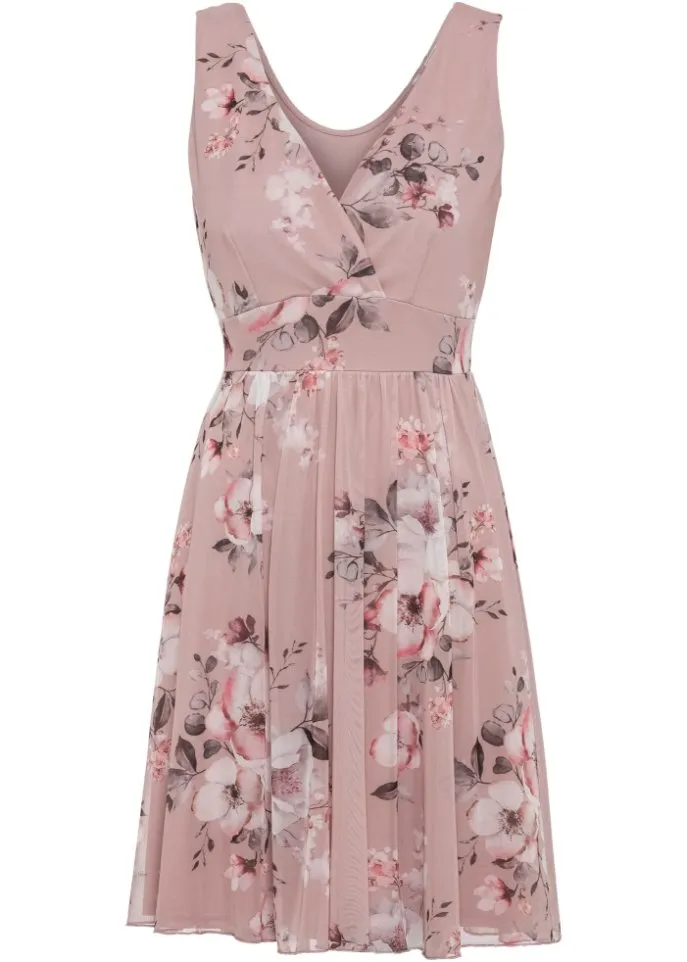 Bodyflirt mesh dress, pink