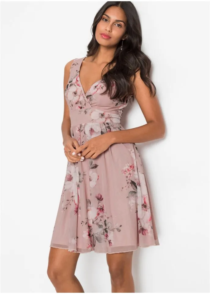 Bodyflirt mesh dress, pink