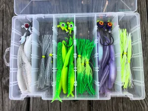 Bust Em baits, Skirts and G-Eye Jigs