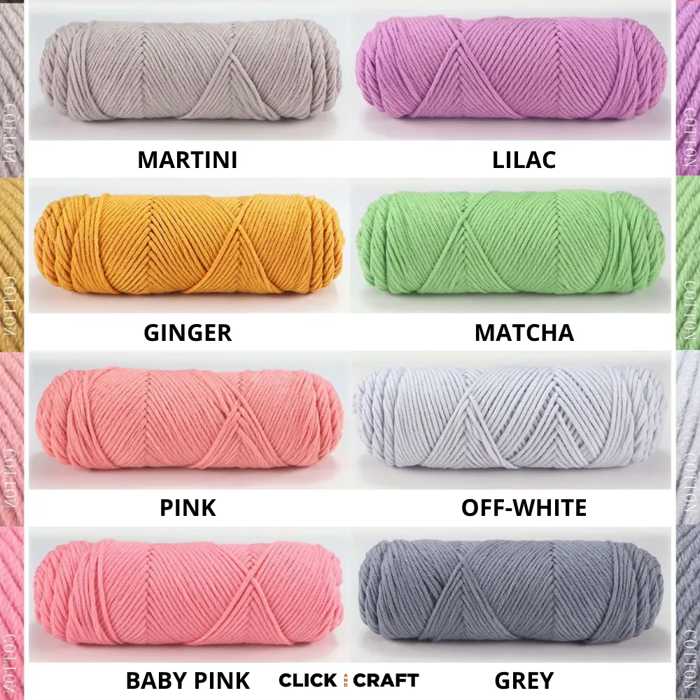 Caramel Knitting Cotton Yarn | 8-ply Light Worsted Double Knitting