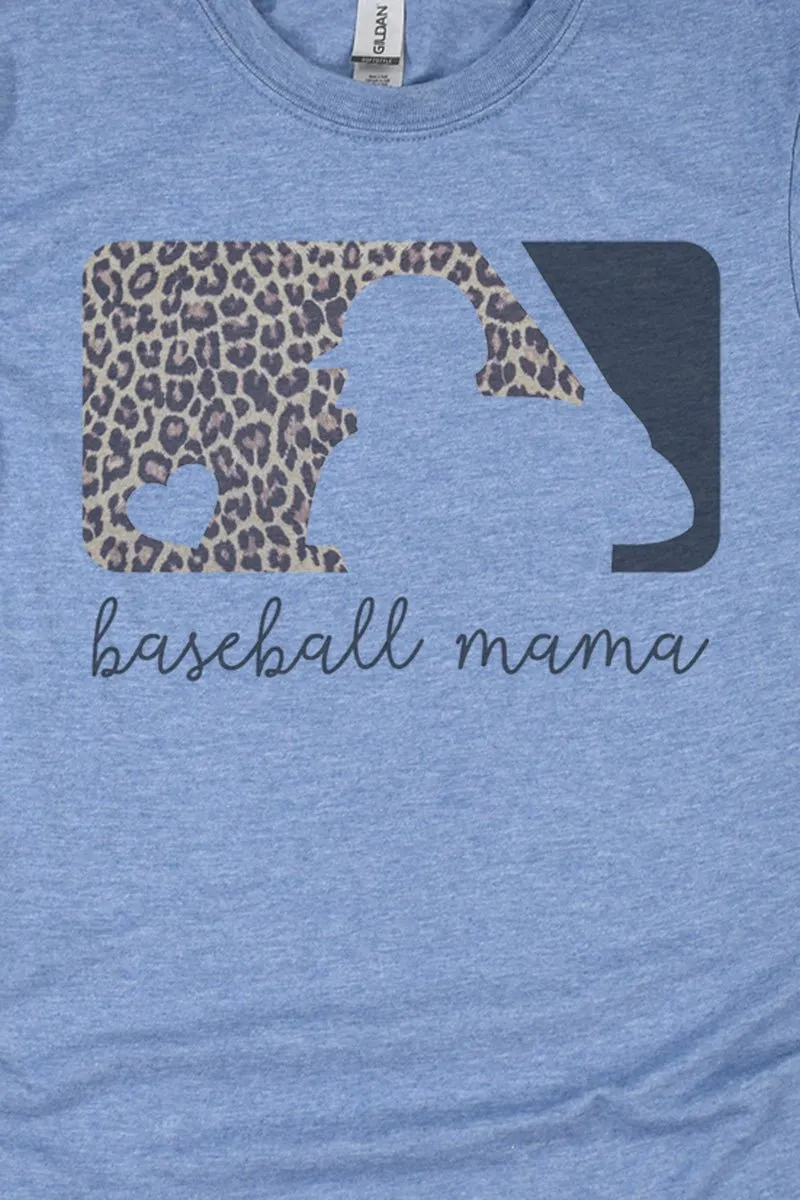 Cheetah Baseball Mama Softstyle Adult T-Shirt