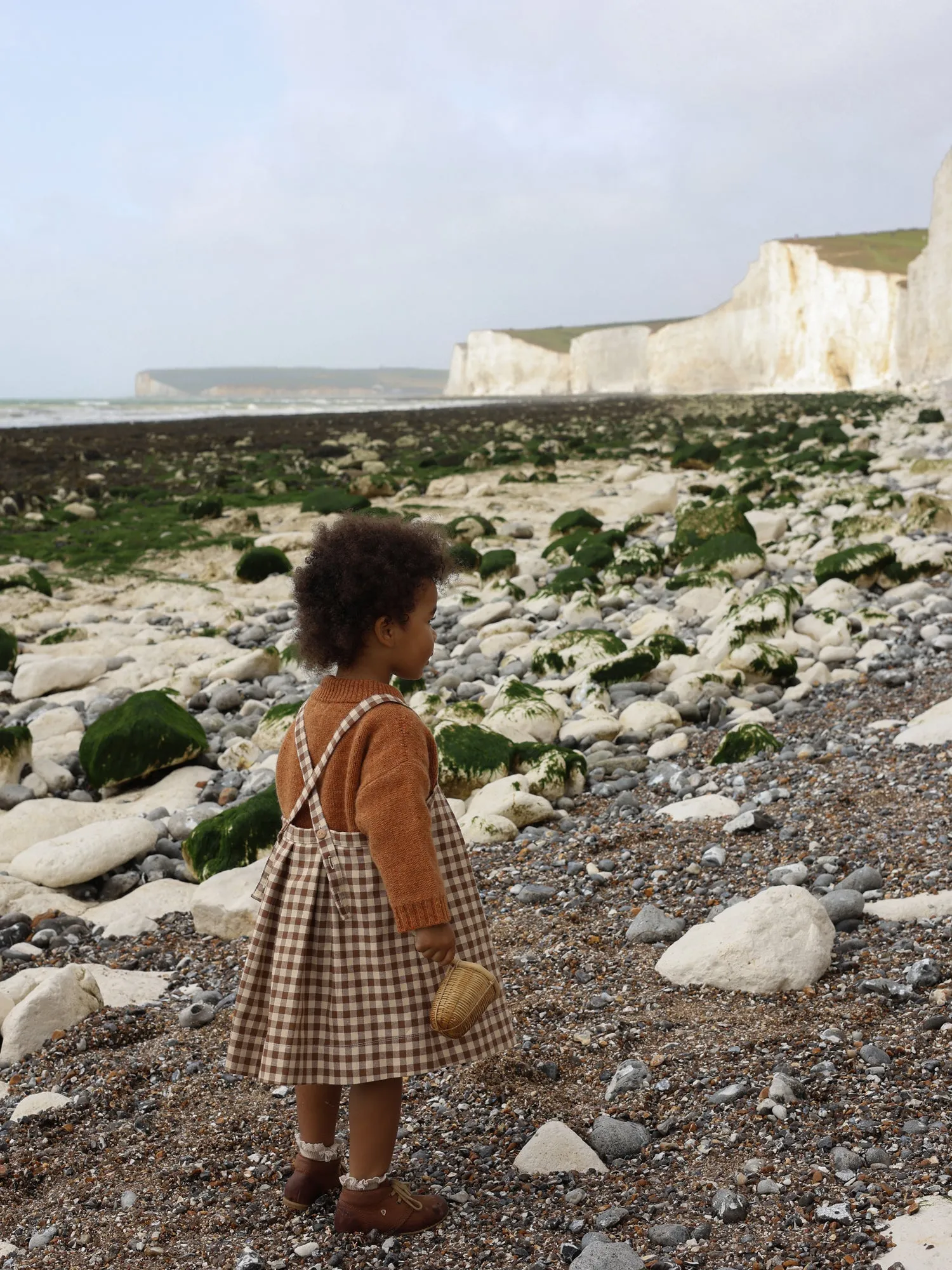 Chestnut Gingham Tribe Skirt