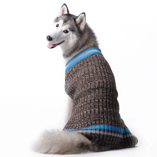 CITY V-NECK SWEATER BLUE