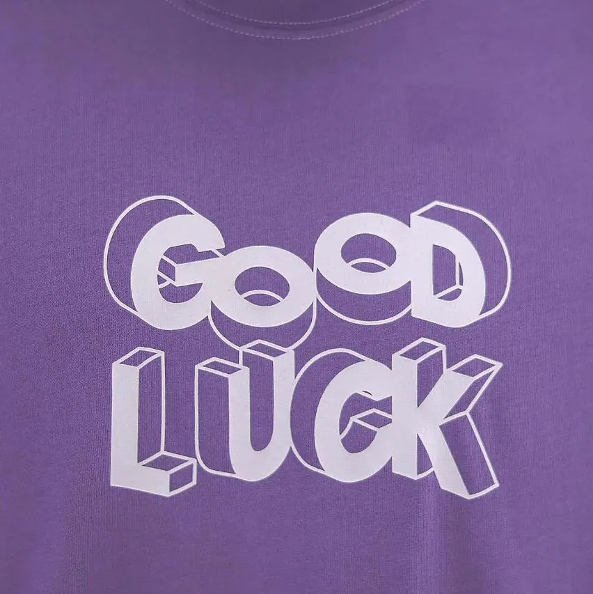 Cotton Jersey Crewneck Short Sleeve Slim Print Tees