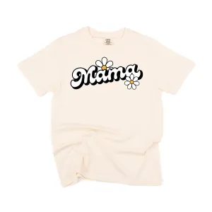 DAISY - MAMA - w/ Full Daisy on Back - SHORT SLEEVE COMFORT COLORS TEE