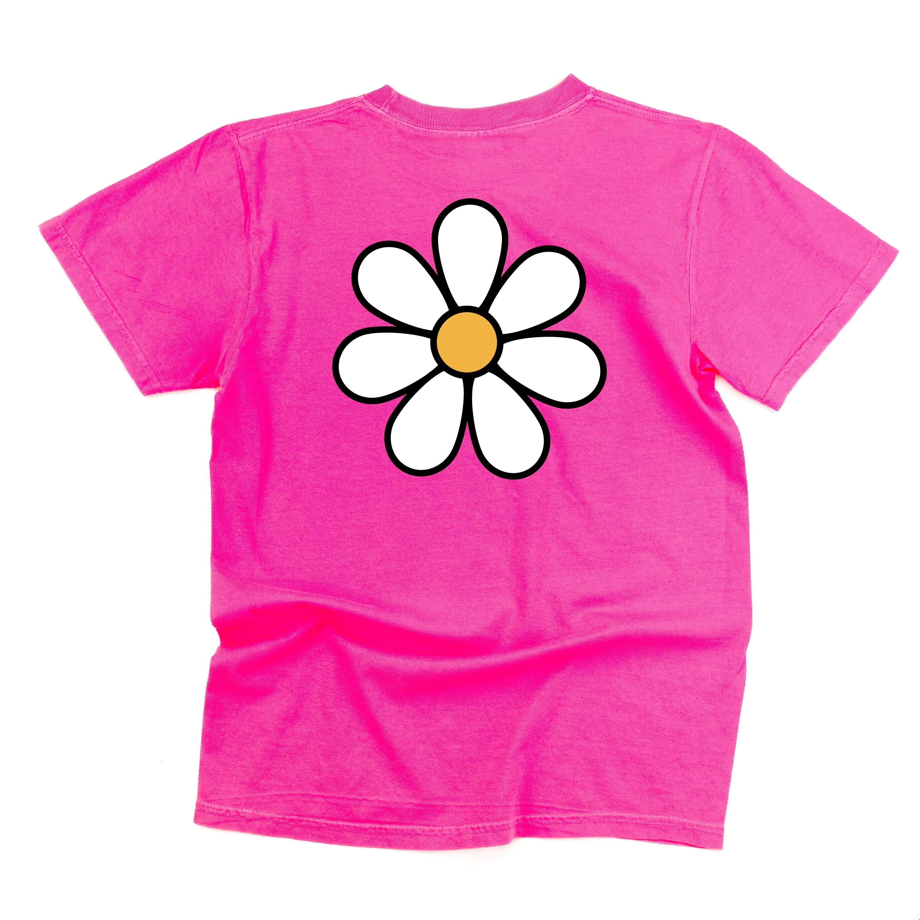 DAISY - MAMA - w/ Full Daisy on Back - SHORT SLEEVE COMFORT COLORS TEE