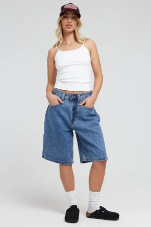 Dakota 501 Relaxed 90s Denim Short Blue Stonewash Denim