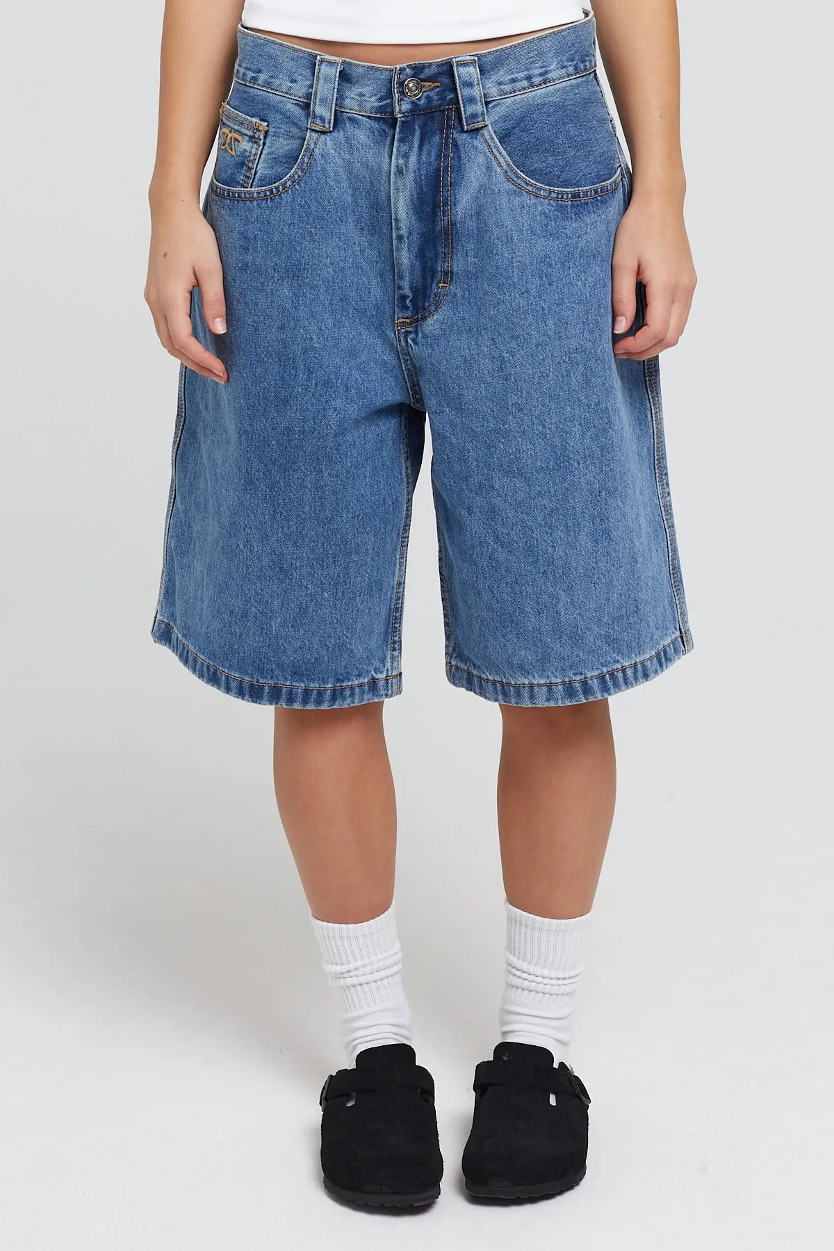 Dakota 501 Relaxed 90s Denim Short Blue Stonewash Denim