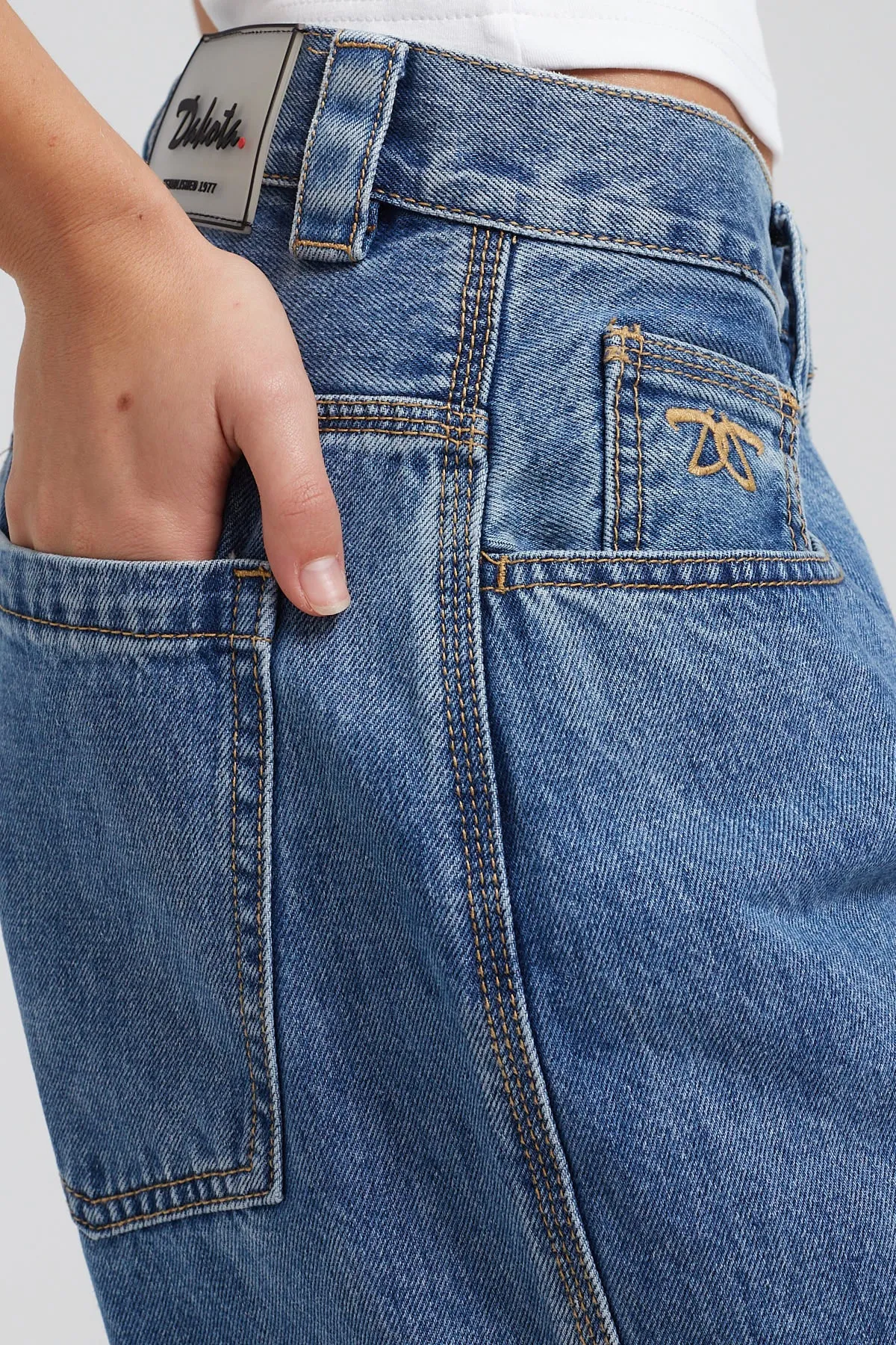 Dakota 501 Relaxed 90s Denim Short Blue Stonewash Denim