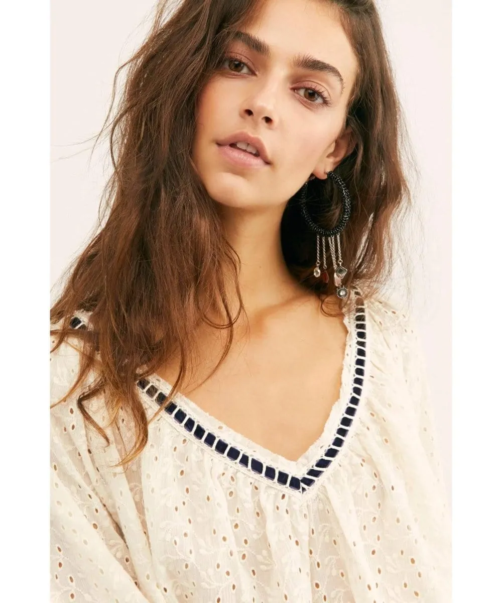 Darcy Eyelet Blouse Ivory