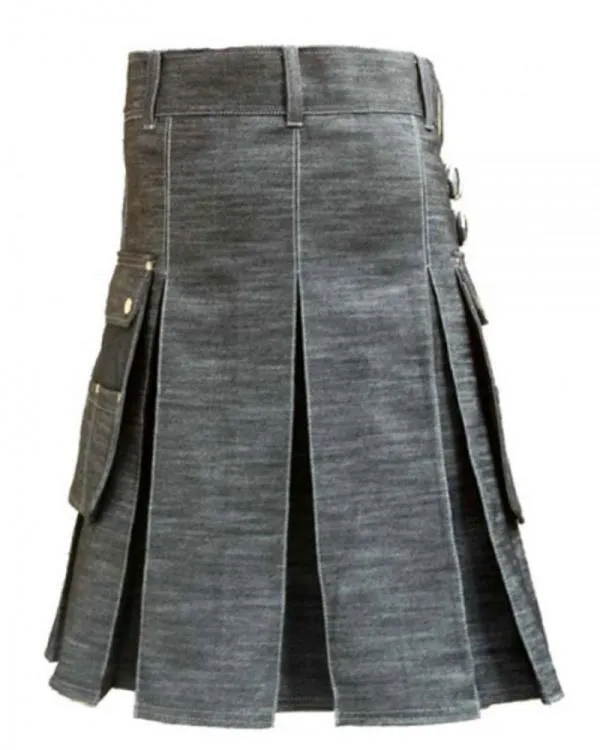 Denim Kilt for Stylish Men