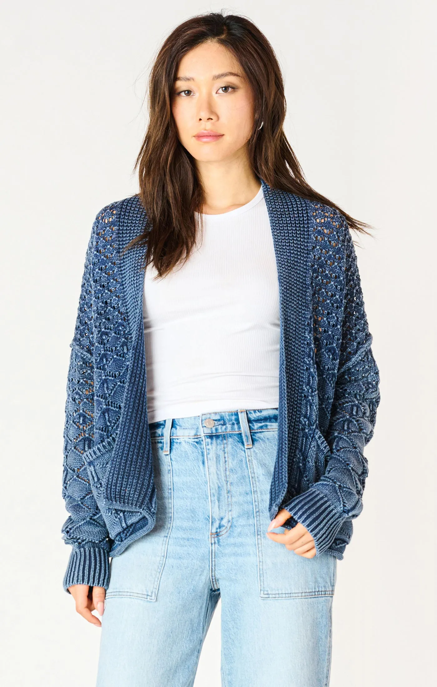 DEX Relaxed Cardigan || Washed Indigo