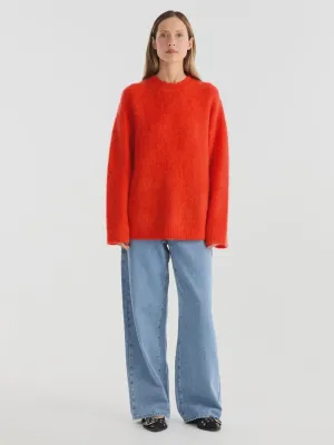 ENA PELLY - ELLE MOHAIR BLEND KNIT - POPPY