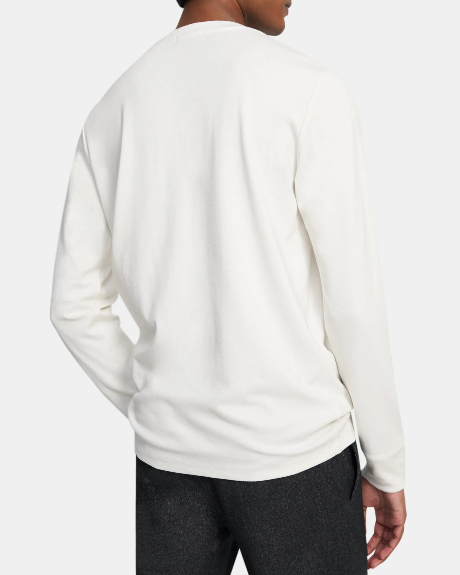 Essential Long Sleeve Tee Ivory - Theory Men