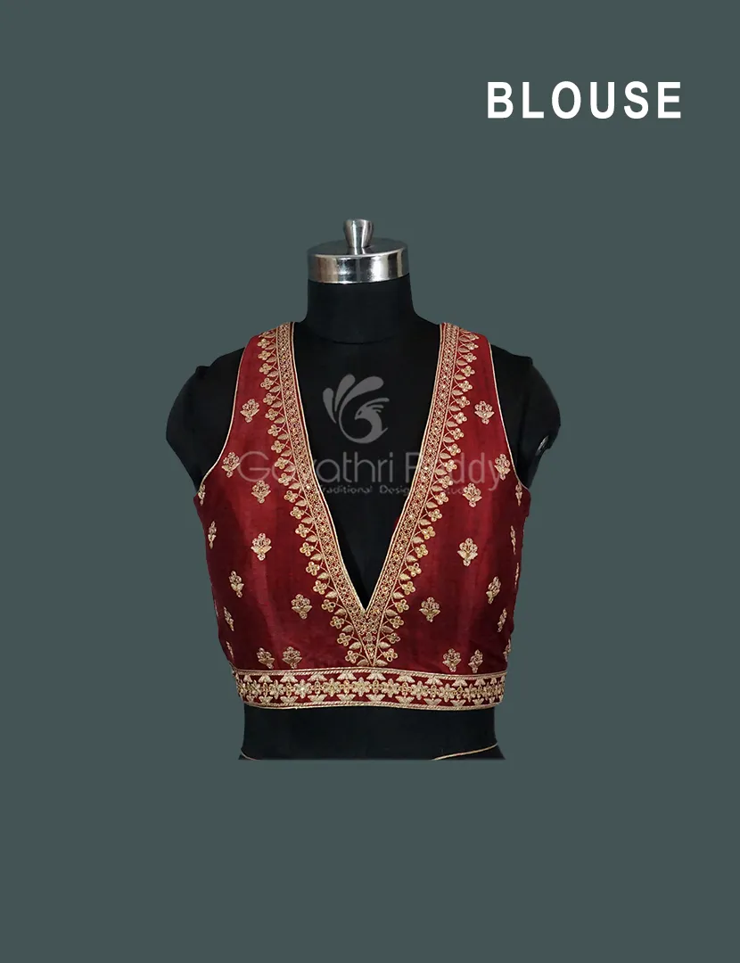 FANCY WORK  BLOUSE-FRB15