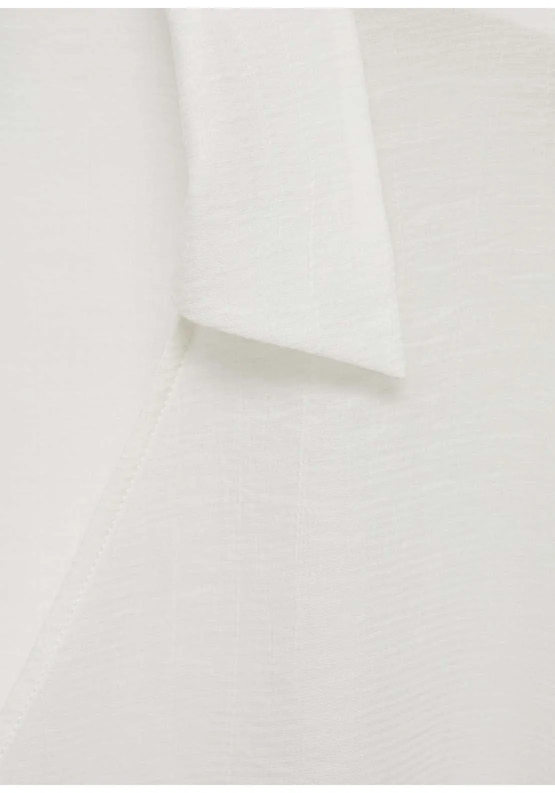 Flared-sleeve blouse with bow - Beige