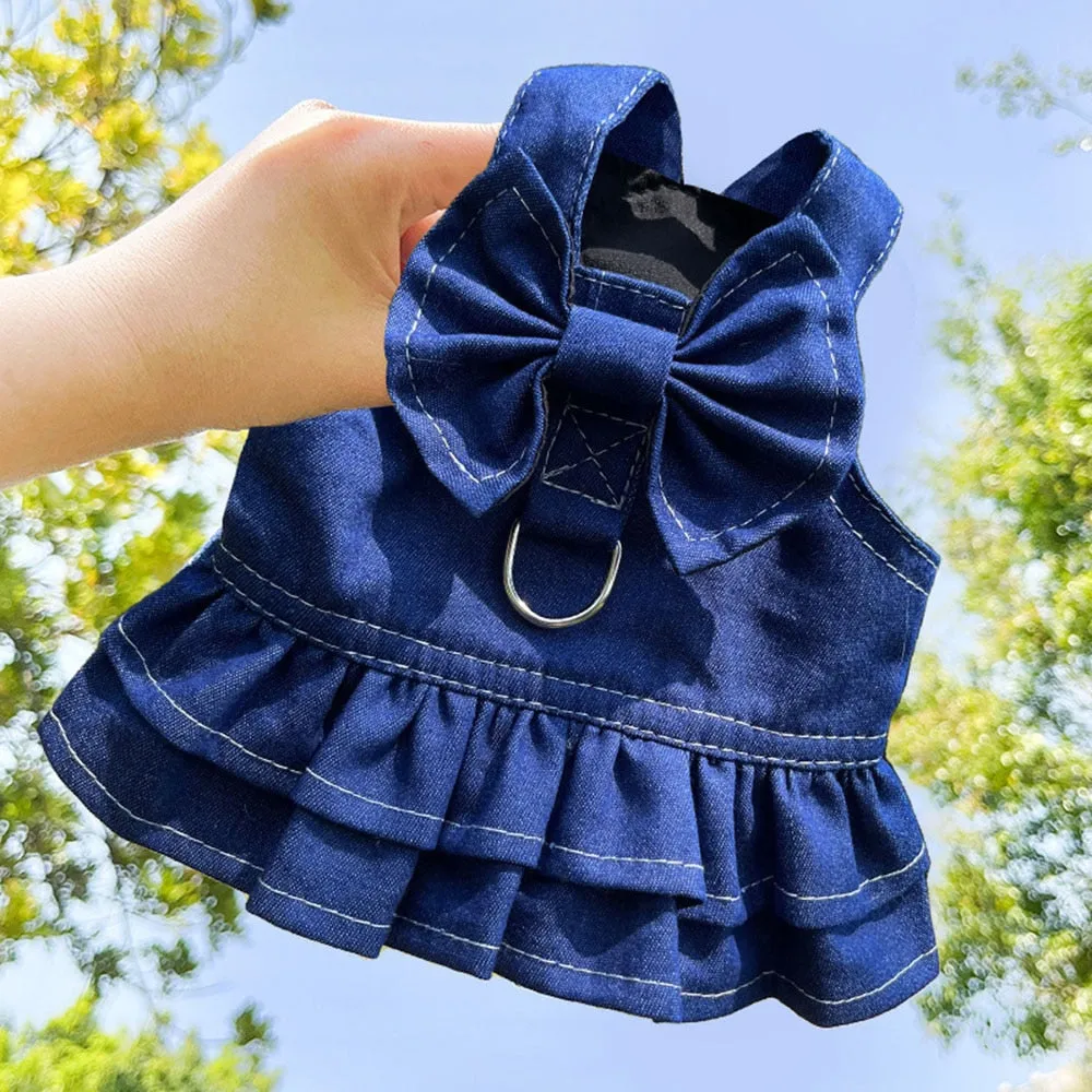 Frenchie Stylish Denim Dress and Vest
