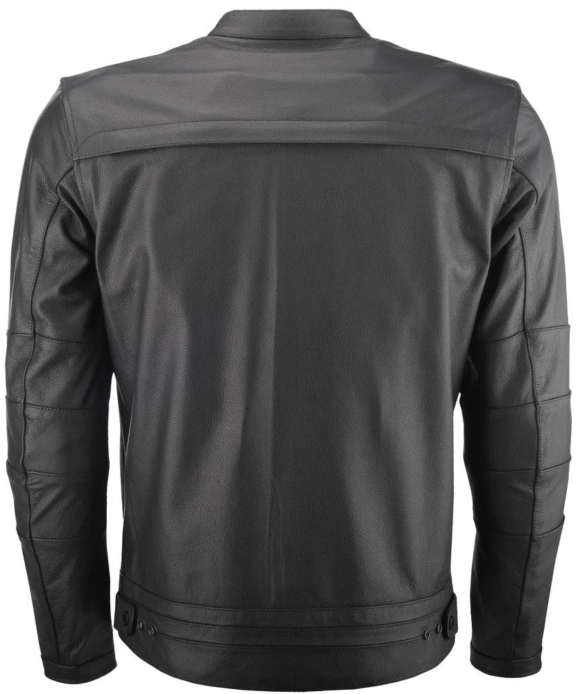 Highway 21 Primer Leather Motorcycle Jacket