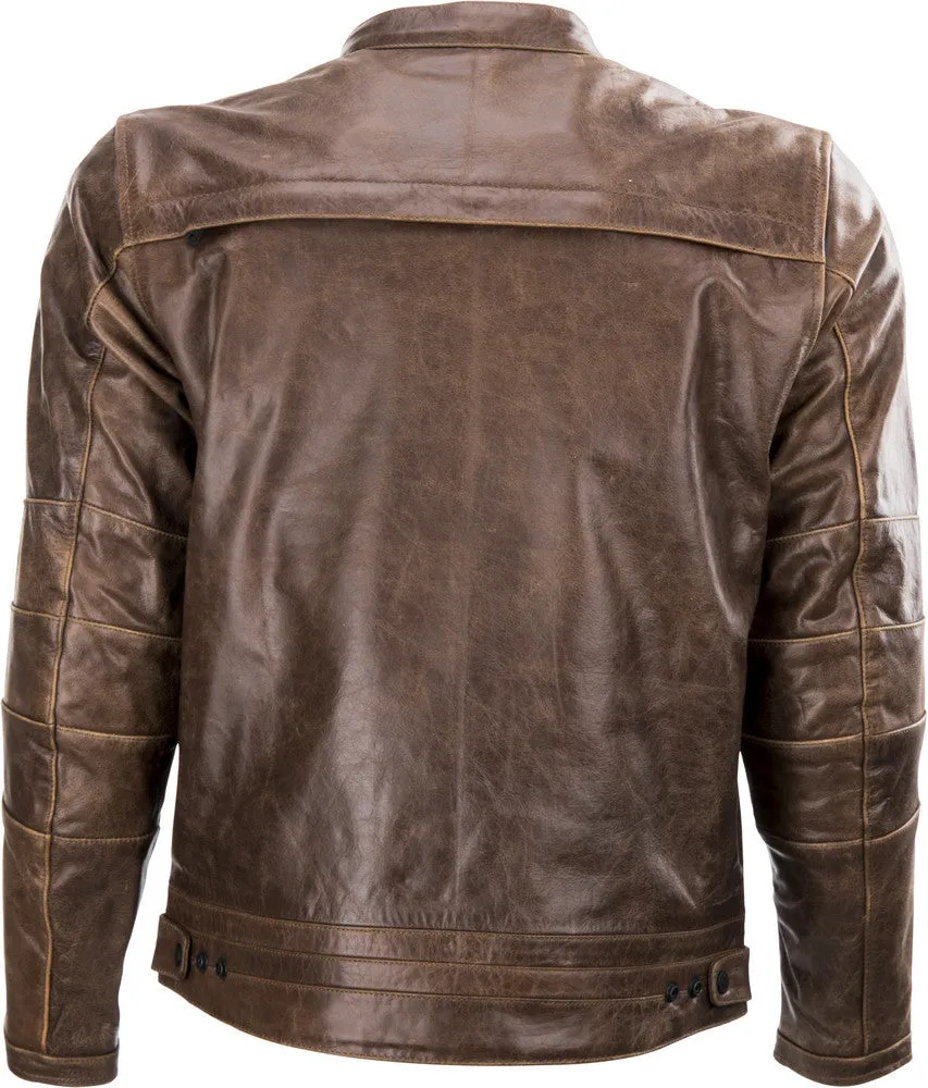 Highway 21 Primer Leather Motorcycle Jacket