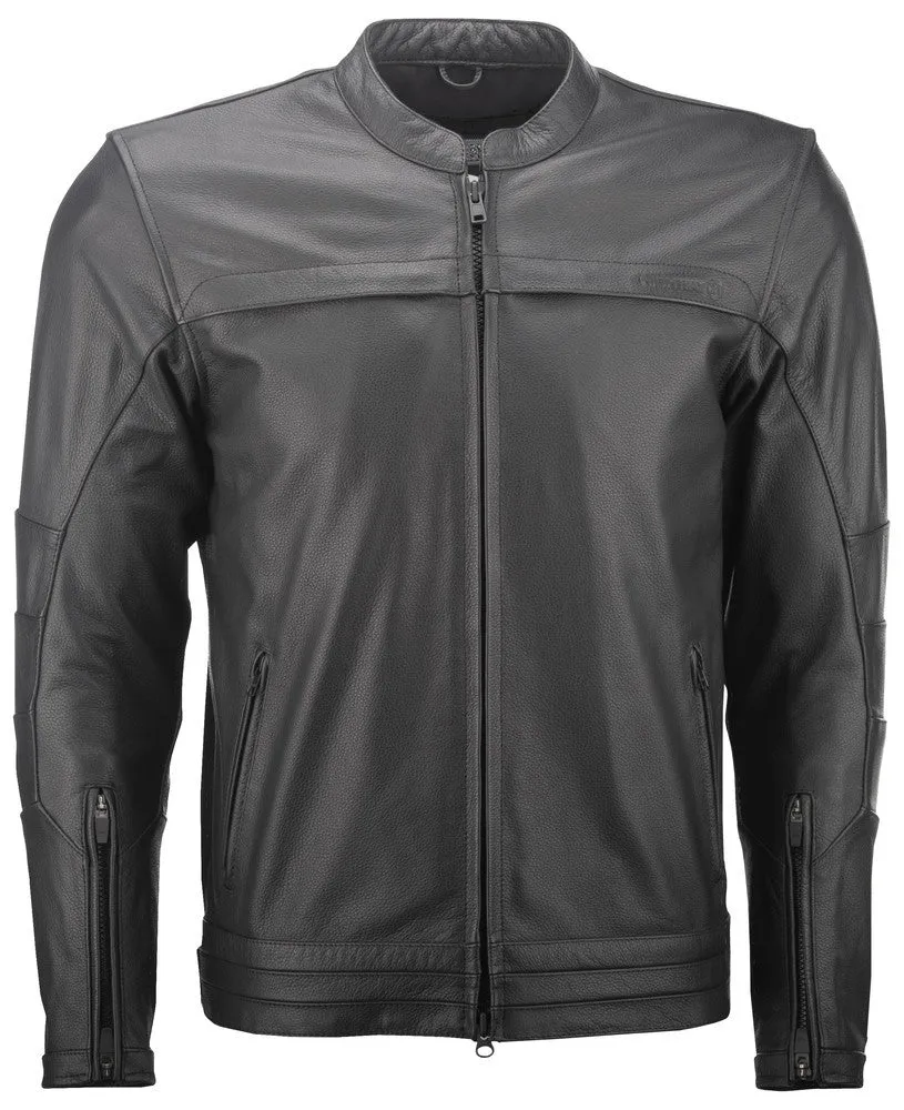 Highway 21 Primer Leather Motorcycle Jacket