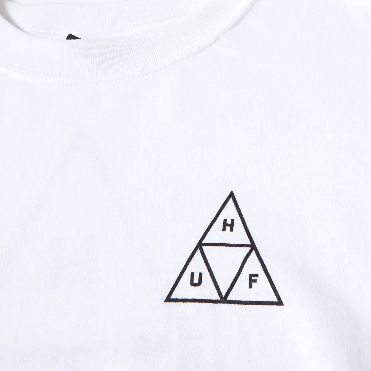 Huf Set Triple Triangle Long Sleeve T-Shirt White TS01935 WHT