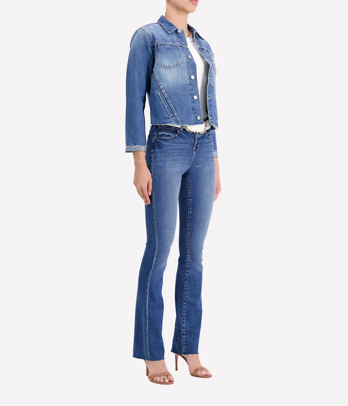 Janelle Slim Raw Jacket in Boyle