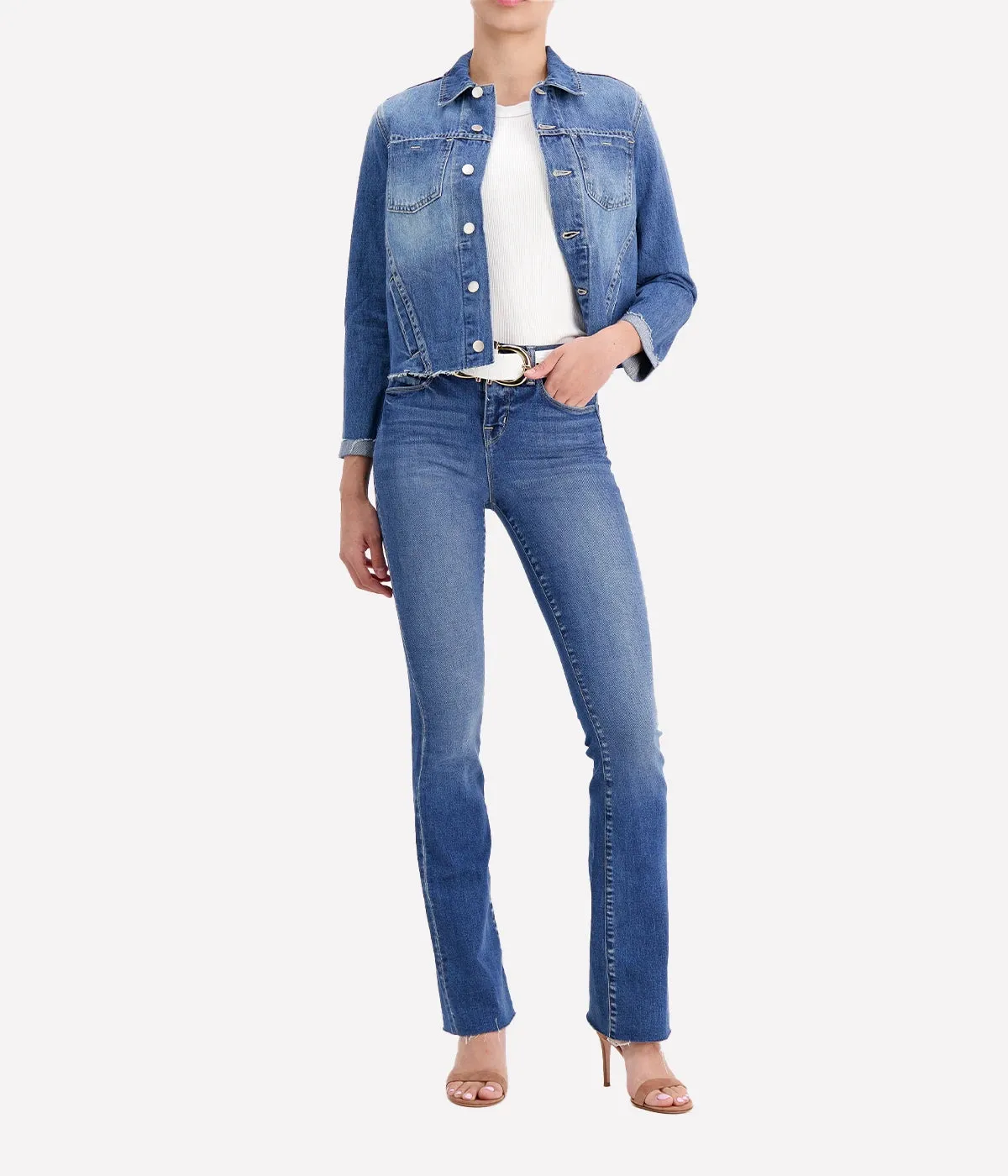 Janelle Slim Raw Jacket in Boyle