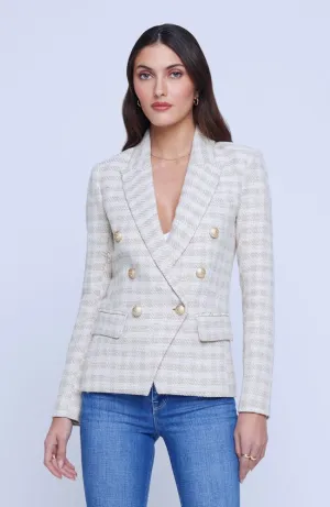 Kenzie Blazer in Ecru Gold
