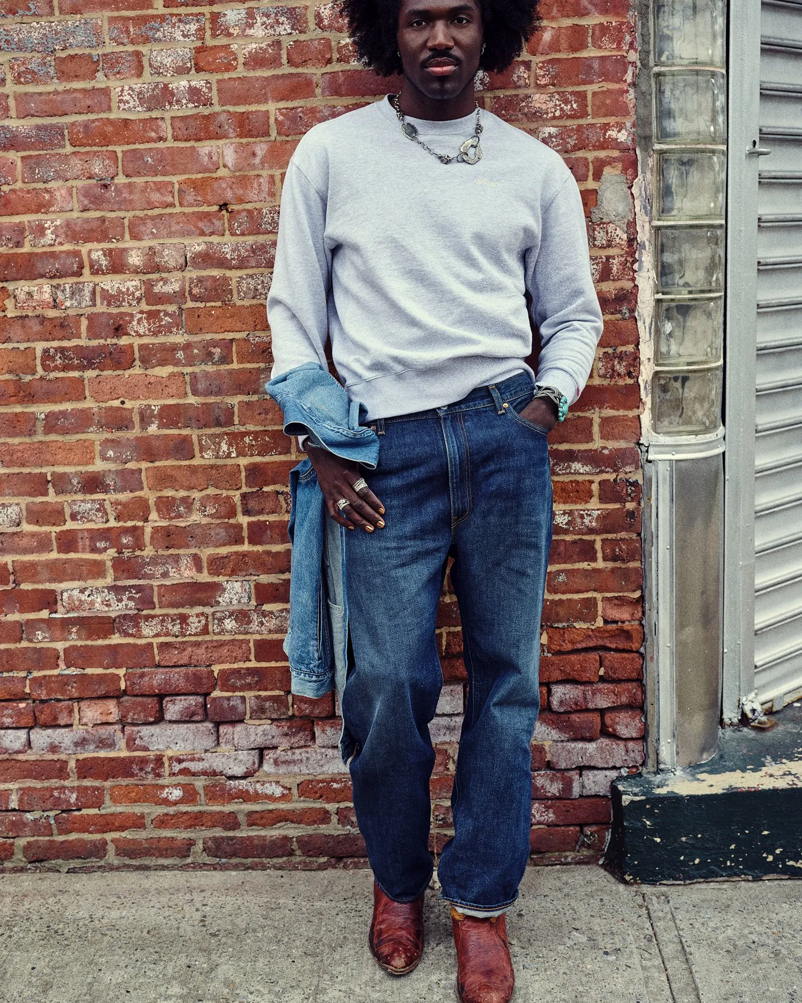 Levi's® Authentic Crew Sweat - Light Grey Heather